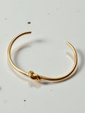 Gold Knot Cuff Bracelet – Waterproof Stainless Steel